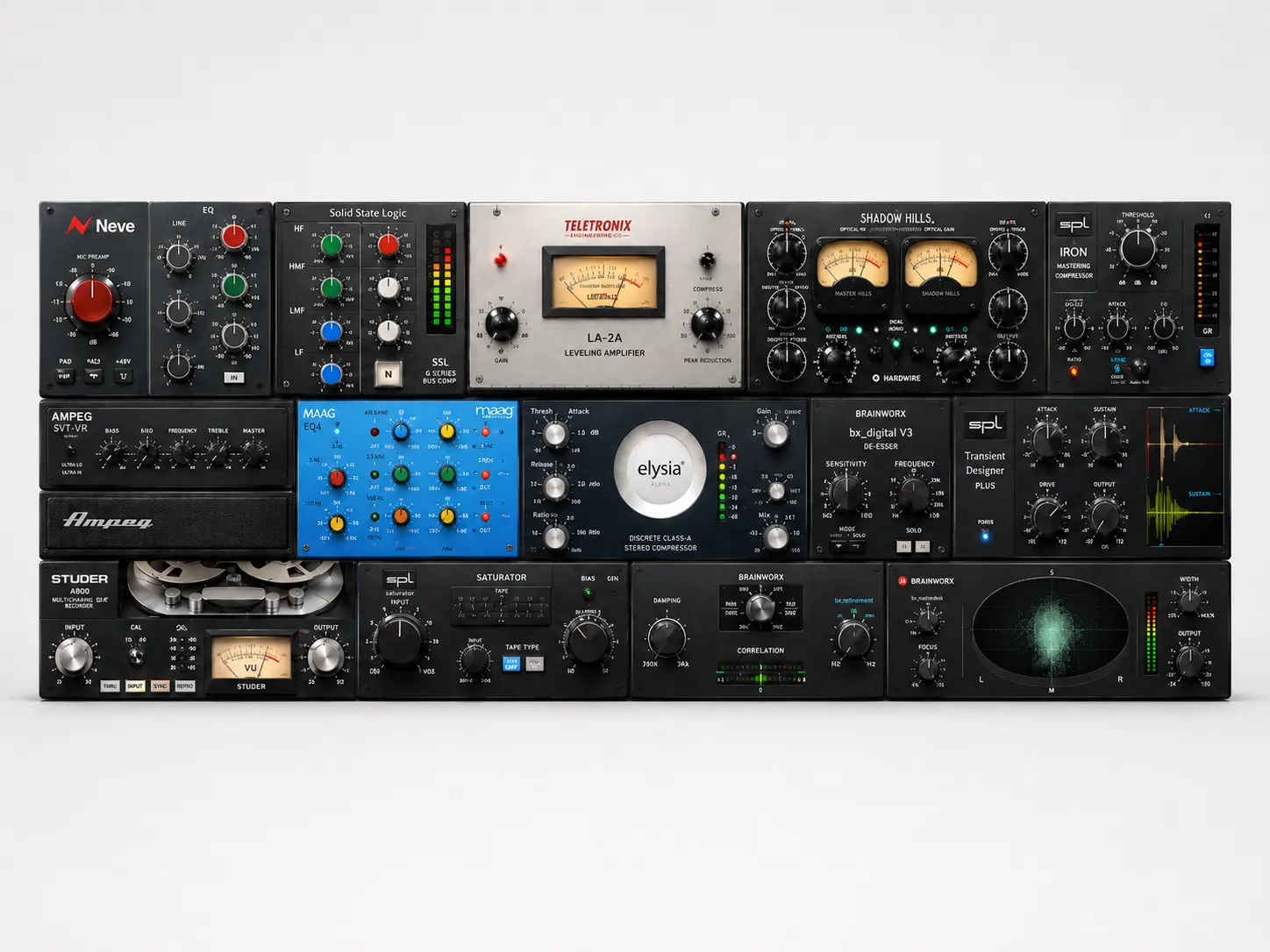 音声編集に使用したPlugin Allianceのプラグイン